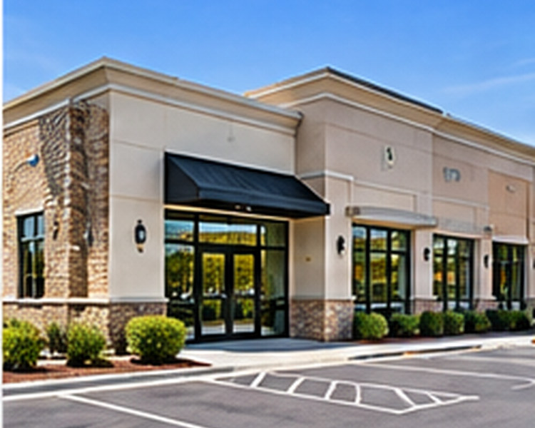 Conceptual medical commercial property rendering